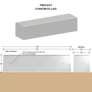 Concrete Log Bollards